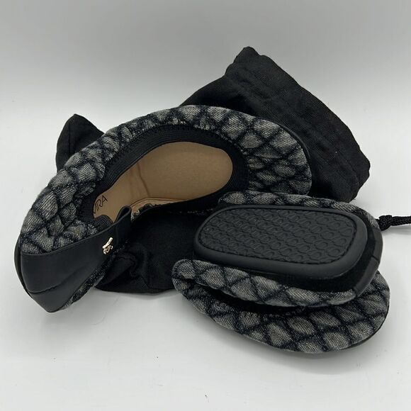 YOSI SAMRA WOMEN'S SAMARA QUILTED DENIM, BLACK Size 5 B15 - Picture 6 of 8